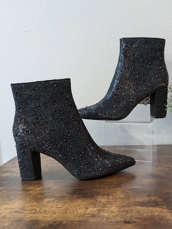 Betsey Johnson Shoes - Betsey Johnson Cady Rhinestone Boots - NEW - Size 9.5